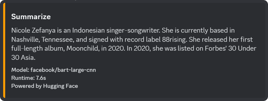 Sodium - Summarize Embed